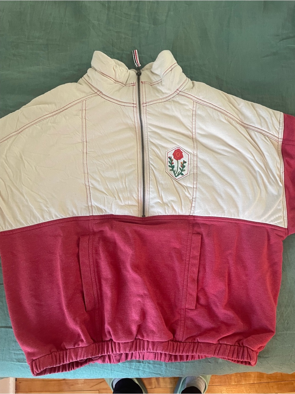 Pilcro Half-Zip Fleece Sweatshirt - Picture 10 of 10